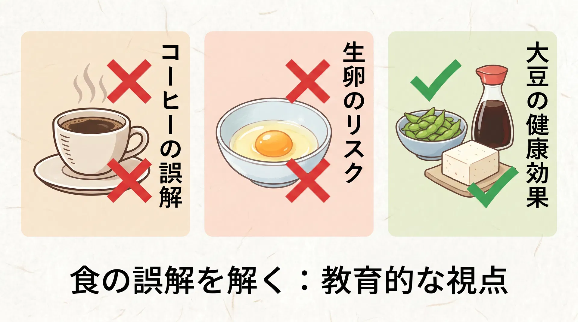 食の誤解を解く