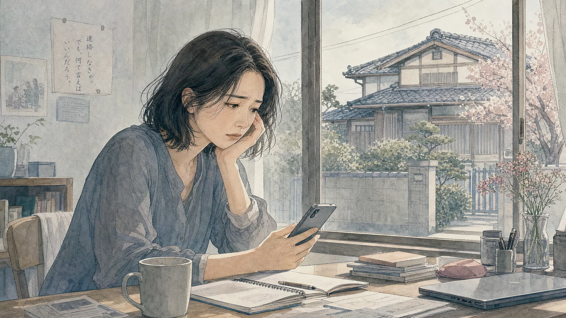 親の介護問題に直面する女性