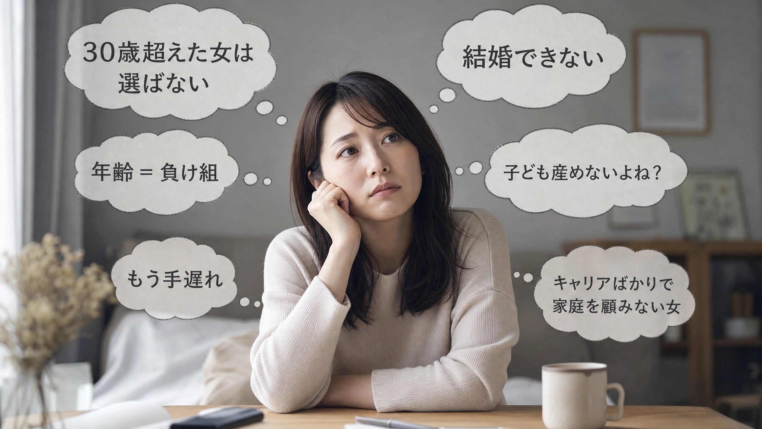 社会的プレッシャーに悩む30代女性