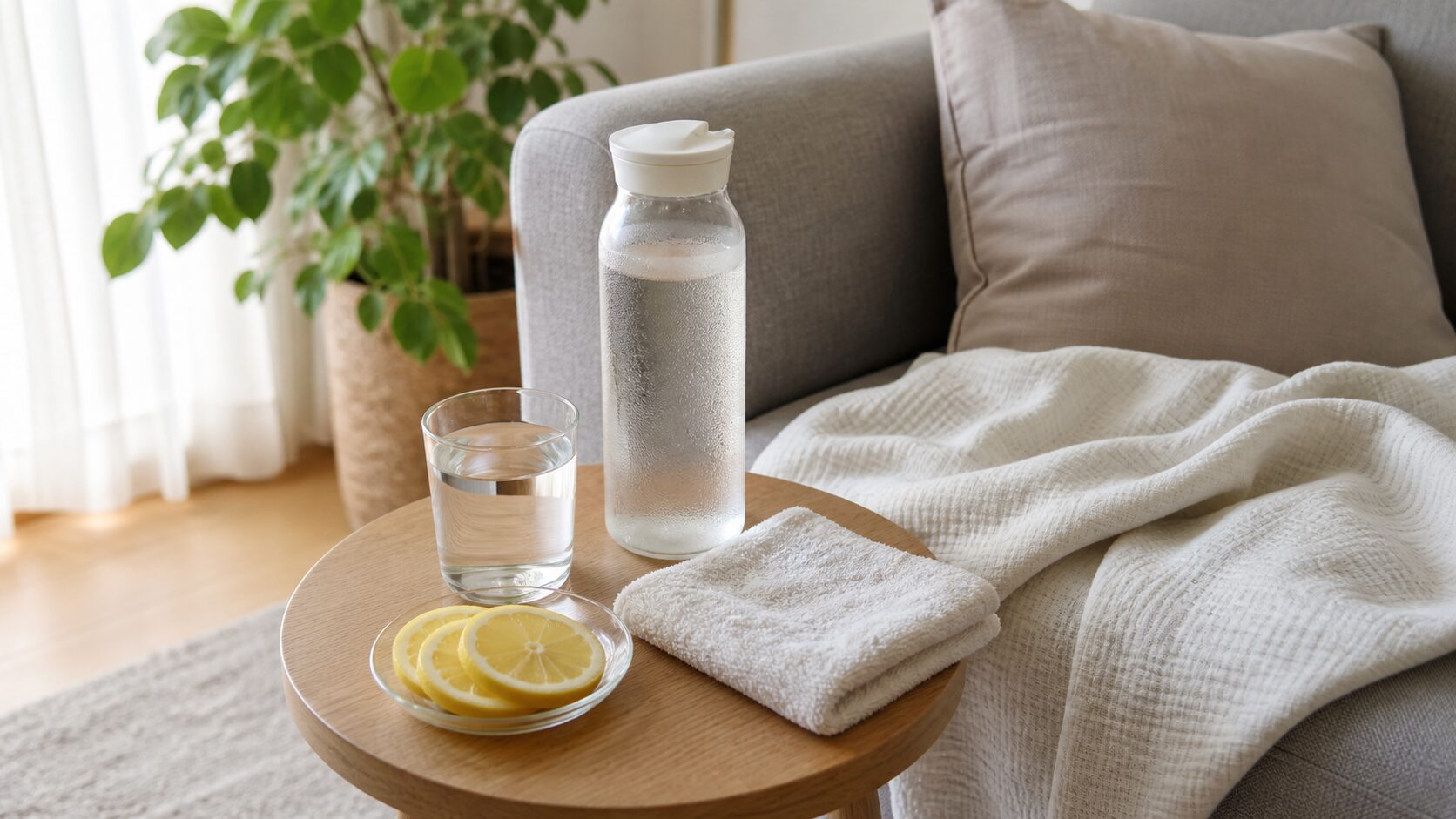 においがつらい日にリビングへ飲み物を置く水分補給の工夫