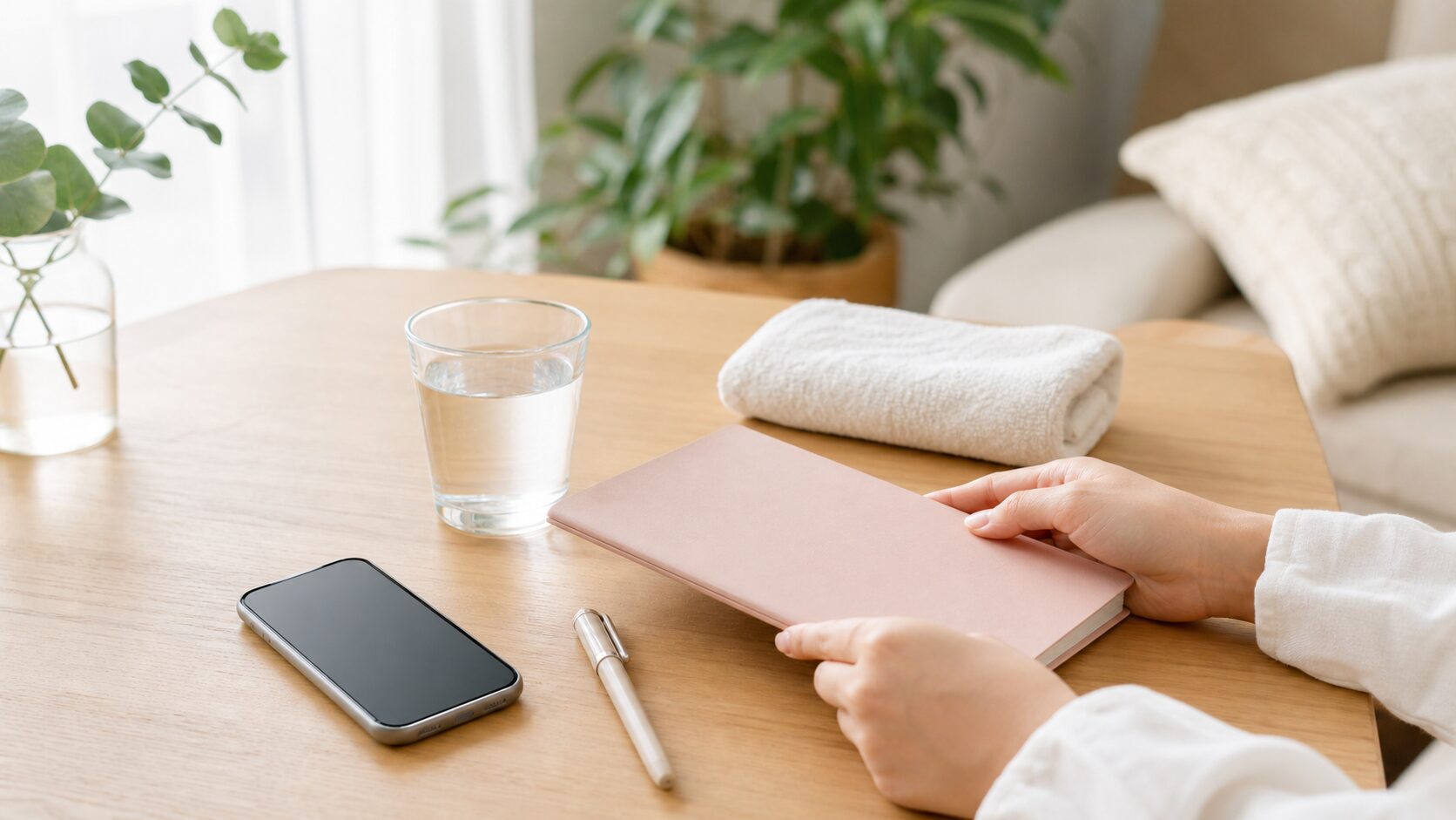 つわりや脱水が心配な時に産院へ相談する準備のイメージ