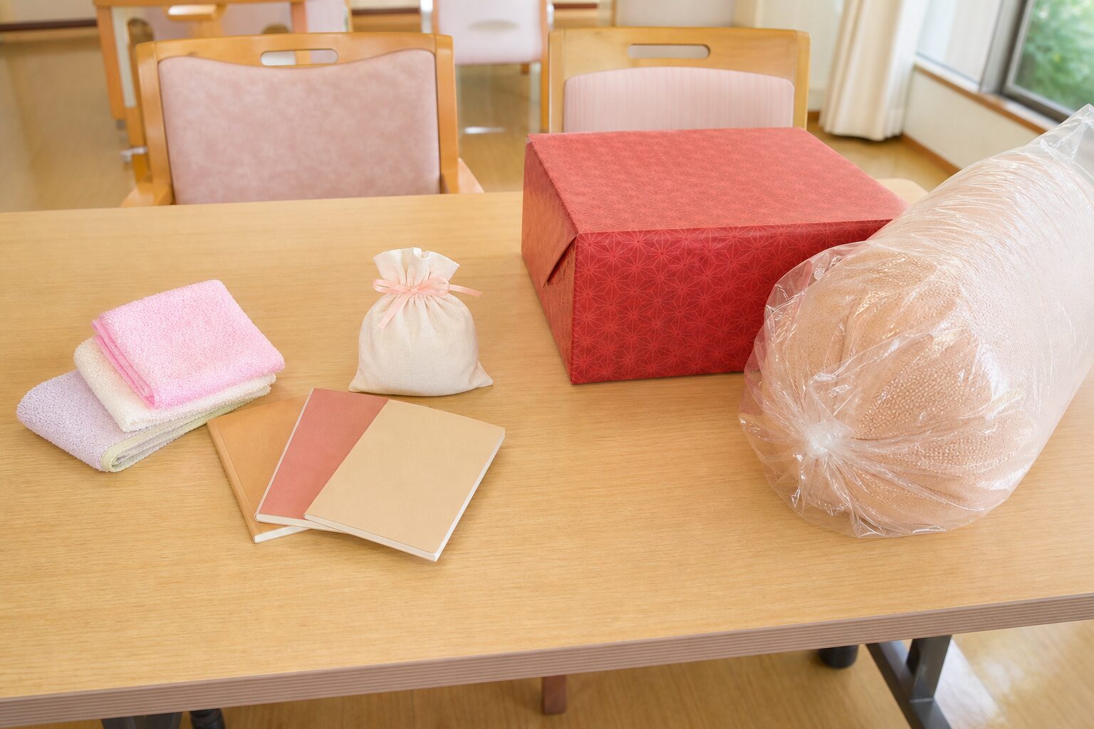 避けたい重い景品と軽い景品を見比べる準備風景のイメージ